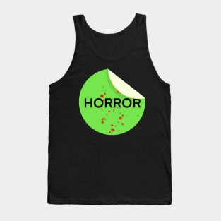 Horror VHS Sticker Tank Top